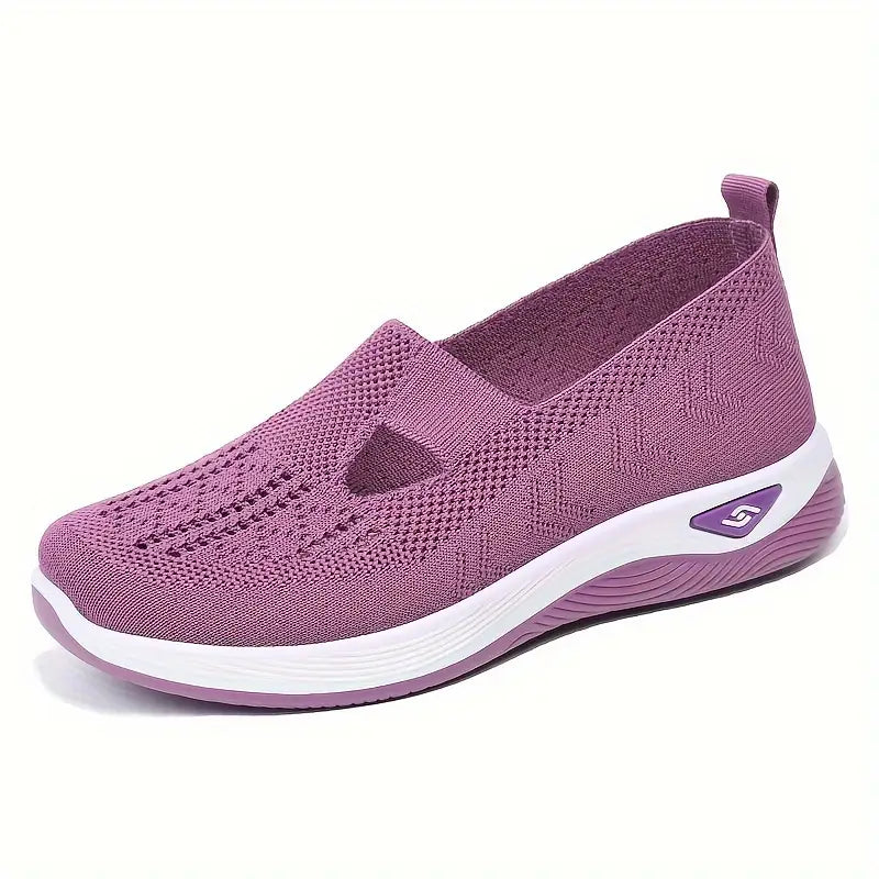 Women's comfortable breathable knitted sneakers