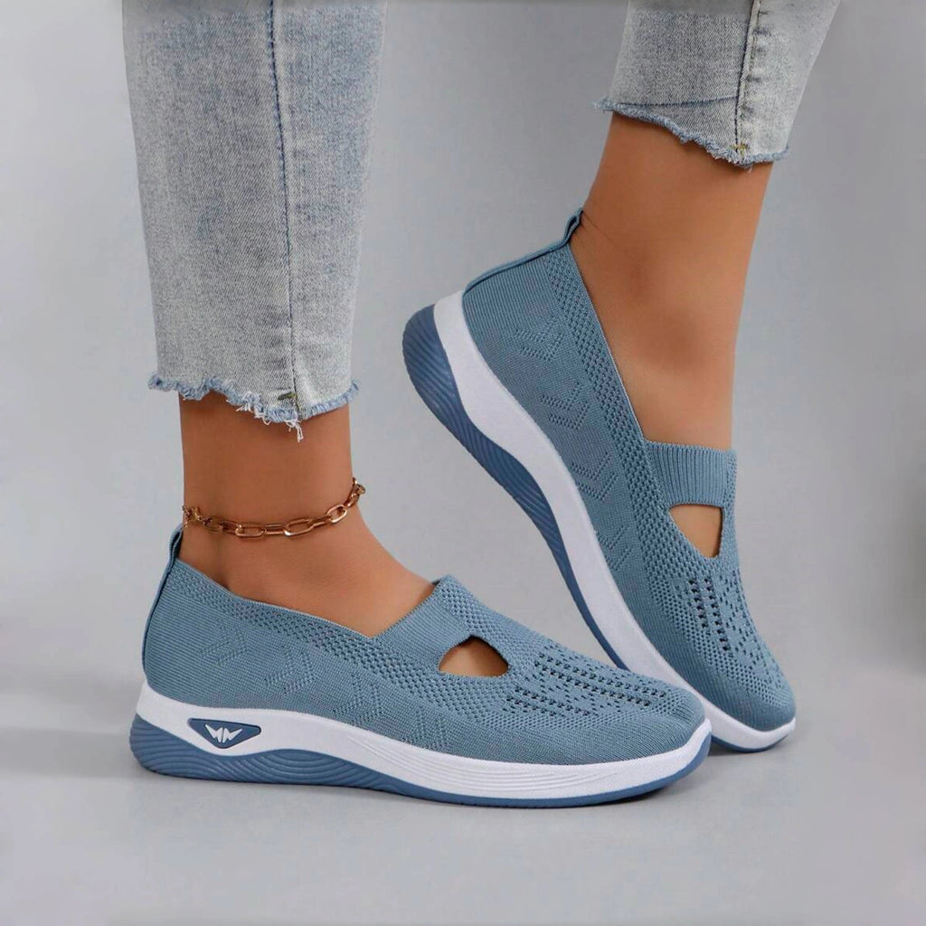 Women's comfortable breathable knitted sneakers