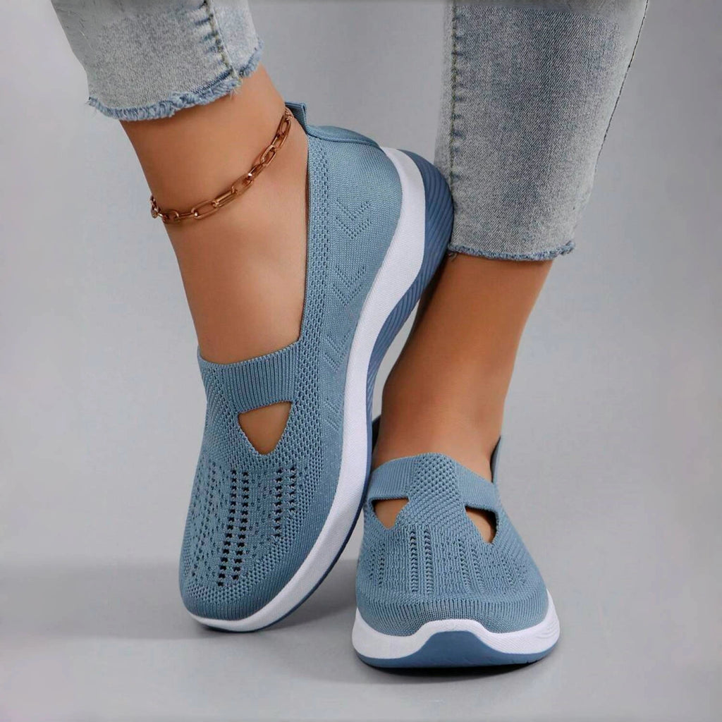Women's comfortable breathable knitted sneakers