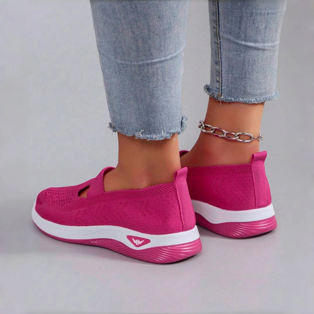 Women's comfortable breathable knitted sneakers