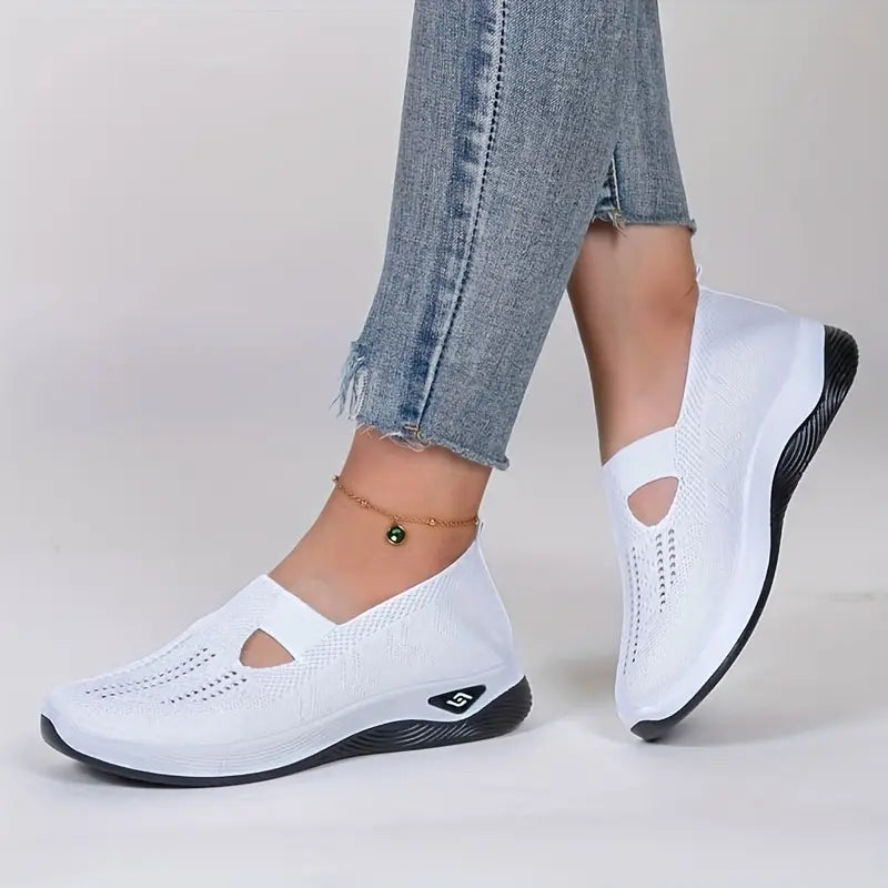 Women's comfortable breathable knitted sneakers