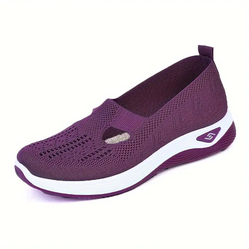 Women's comfortable breathable knitted sneakers
