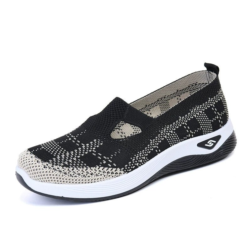Women's comfortable breathable knitted sneakers