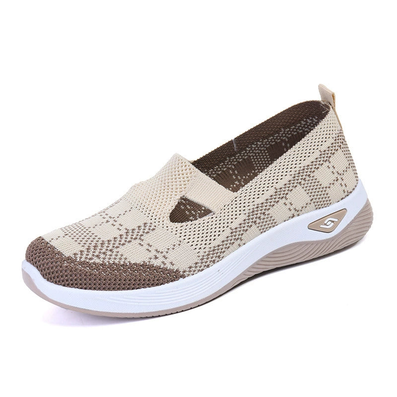 Women's comfortable breathable knitted sneakers